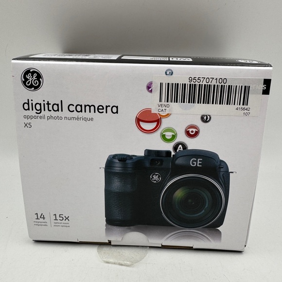 GE X5 Power Pro Series 14.1 MP Digital Camera with 15X Optical Zoom WHITE - Picture 1 of 5